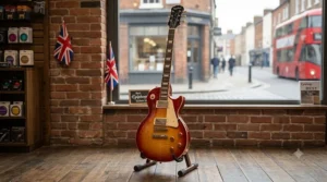 Epiphone Les Paul Standard 50s electric guitar in Heritage Cherry Sunburst, a top-rated choice for classic rock tones.