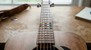 Fretboard notes chart for learning beginner bass guitar scales