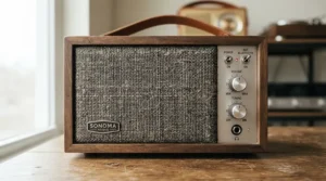 Close-up of the speaker grille on the best combo amp under £200 showing quality build